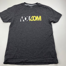 Load image into Gallery viewer, Boys Volcom, grey marle t-shirt / top, Sz: S, armpit to armpit: 38cm, GUC, size 10,  