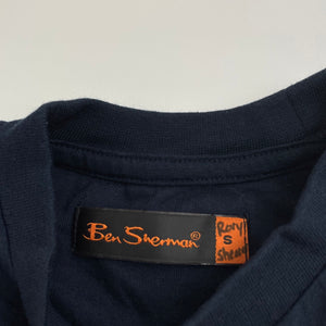 Boys Ben Sherman, navy cotton t-shirt / top, Sz: S, armpit to armpit: 39cm, GUC, size 10-11,  