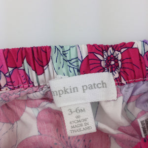 Girls Pumpkin Patch, cute floral cotton bloomers, EUC, size 00