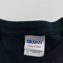 Load image into Gallery viewer, Boys GILDAN, dark navy cotton t-shirt / top, skull, Sz: M, armpit to armpit: 40cm, GUC, size 10-12,  