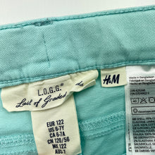 Load image into Gallery viewer, Girls H&amp;M, stretch cotton shorts, adjustable, FUC, size 7,  