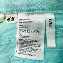 Load image into Gallery viewer, Girls H&amp;M, stretch cotton shorts, adjustable, FUC, size 7,  