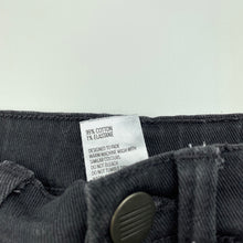 Load image into Gallery viewer, Boys Clothing &amp; Co, grey stretch denim shorts, adjustable, GUC, size 7,  