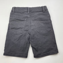 Load image into Gallery viewer, Boys Clothing &amp; Co, grey stretch denim shorts, adjustable, GUC, size 7,  