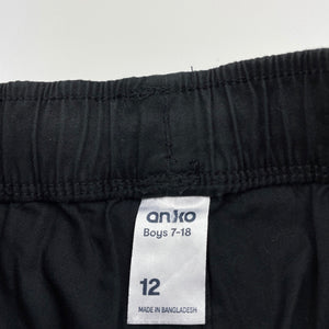 Boys Anko, lightweight stretch cotton shorts, elasticated, sharks, EUC, size 12,  