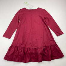 Load image into Gallery viewer, Girls Anko, cotton long sleeve casual dress, NEW, size 2, L: 43cm at front