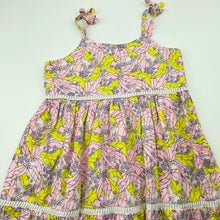 Load image into Gallery viewer, Girls Cotton On, floral cotton casual summer dress, GUC, size 6, L: 67cm