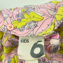 Load image into Gallery viewer, Girls Cotton On, floral cotton casual summer dress, GUC, size 6, L: 67cm