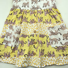 Load image into Gallery viewer, Girls KID, animal print cotton summer dress, EUC, size 5, L: 63cm