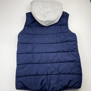 Boys Target, navy hooded puffer vest / jacket, GUC, size 10,  