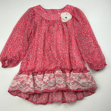 Load image into Gallery viewer, Girls Jona Michelle, lined lightweight long sleeve peplum top, EUC, size 6,  