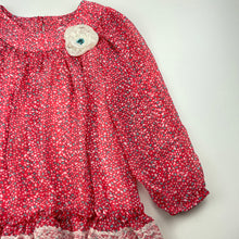 Load image into Gallery viewer, Girls Jona Michelle, lined lightweight long sleeve peplum top, EUC, size 6,  