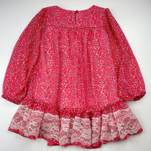 Load image into Gallery viewer, Girls Jona Michelle, lined lightweight long sleeve peplum top, EUC, size 6,  