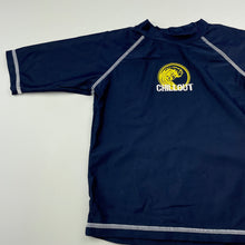 Load image into Gallery viewer, Boys NOW, navy short sleeve rashie / swim top, FUC, size 3,  
