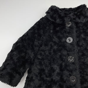 Baby girl black sale fur coat