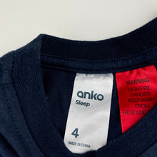 Load image into Gallery viewer, Girls Anko, navy nightie / night dress, L: 53cm, FUC, size 4,  