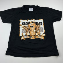 Load image into Gallery viewer, Boys VAGUCE T-shirts, black cotton t-shirt / top, Nde Kelly, L: 47cm, armpit to armpit: 41cm, GUC, size 10,  