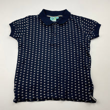 Load image into Gallery viewer, Boys Little QUAPI boys, navy cotton polo shirt top, GUC, size 4,  