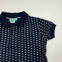 Load image into Gallery viewer, Boys Little QUAPI boys, navy cotton polo shirt top, GUC, size 4,  