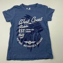 Load image into Gallery viewer, Boys Cotton On, blue cotton t-shirt / top, FUC, size 4,  