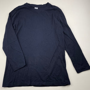 Boys Target, navy cotton long sleeve t-shirt / top, EUC, size 10,  