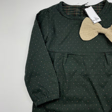 Load image into Gallery viewer, Girls CTCH, dark green long sleeve tunic top, L: 50cm, armpit to armpit: 31cm, NEW, size 6-7,  