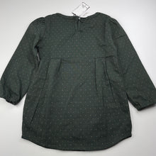 Load image into Gallery viewer, Girls CTCH, dark green long sleeve tunic top, L: 50cm, armpit to armpit: 31cm, NEW, size 6-7,  