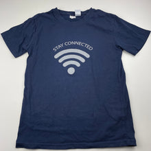 Load image into Gallery viewer, Boys Gem Look, navy t-shirt / top, GUC, size 14,  