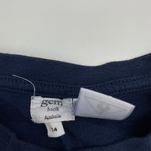 Load image into Gallery viewer, Boys Gem Look, navy t-shirt / top, GUC, size 14,  