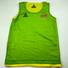 Load image into Gallery viewer, Boys PEAK Sport, reversible green / yellow basketball top, GUC, size 8,  