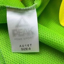 Load image into Gallery viewer, Boys PEAK Sport, reversible green / yellow basketball top, GUC, size 8,  