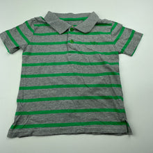Load image into Gallery viewer, Boys Tilt, grey &amp; green cotton polo shirt / top, EUC, size 4,  