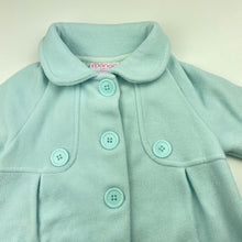 Load image into Gallery viewer, Girls Mango, blue fleece jacket / coat, L: 35cm, FUC, size 2,  