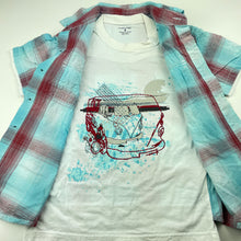 Load image into Gallery viewer, Boys Pumpkin Patch, all-in-one cotton shirt / t-shirt, FUC, size 4,  