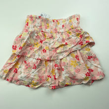 Load image into Gallery viewer, Girls Anko, lightweight tiered floral skirt, elasticated, NEW, size 4,  