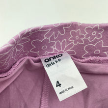 Load image into Gallery viewer, Girls Anko, floral cotton skirt, built-in shorts, elasticated, EUC, size 4,  