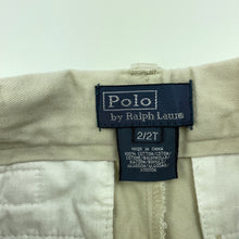Load image into Gallery viewer, Boys Polo by Ralph Lauren, cotton chino shorts, adjustable, GUC, size 2,  