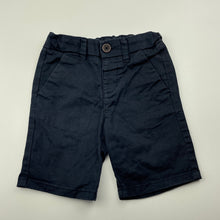 Load image into Gallery viewer, Boys Anko, navy stretch cotton shorts, adjustable, GUC, size 2,  