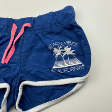 Load image into Gallery viewer, Girls Miss Understood, blue &amp; white casual shorts, elasticated, FUC, size 8,  