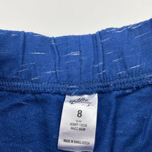Load image into Gallery viewer, Girls Miss Understood, blue &amp; white casual shorts, elasticated, FUC, size 8,  