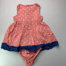 Load image into Gallery viewer, Girls Tiny Little Wonders, lightweight cotton dress &amp; bloomers, EUC, size 2, L: 41cm