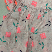 Load image into Gallery viewer, Girls Country Road, lightweight floral cotton dress, GUC, size 00, L: 32cm