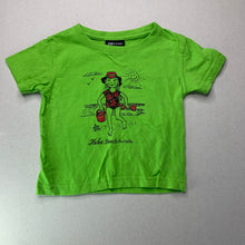 Load image into Gallery viewer, unisex JB&#39;s Wear, green cotton t-shirt / top, GUC, size 0,  