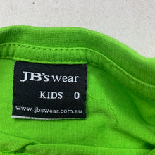Load image into Gallery viewer, unisex JB&#39;s Wear, green cotton t-shirt / top, GUC, size 0,  