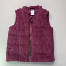 Load image into Gallery viewer, Girls Anko, corduroy cotton puffer vest / jacket, EUC, size 3,  
