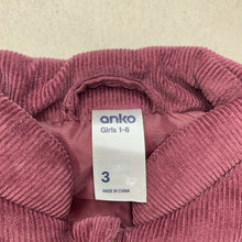 Load image into Gallery viewer, Girls Anko, corduroy cotton puffer vest / jacket, EUC, size 3,  