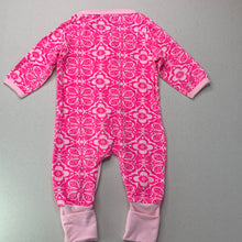 Load image into Gallery viewer, Girls KIDS TALES, pink floral zip coverall / romper, FUC, size 0,  