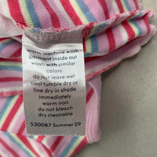 Load image into Gallery viewer, Girls Baby Patch, striped cotton t-shirt / top, FUC, size 000,  