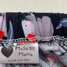 Load image into Gallery viewer, unisex Made by Mama, cotton Christmas shorts, elasticated, W: 22cm across, EUC, size 0,  