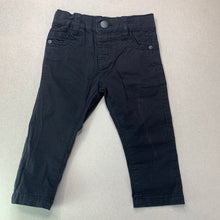 Load image into Gallery viewer, Boys Breakers, black stretch cotton pants, adjustable, FUC, size 0,  